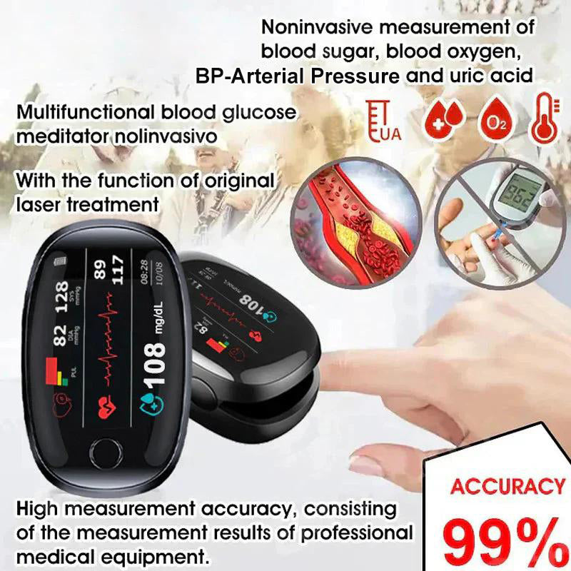 🔥Final 3 Hours : Only Limited Stock Left🏆Aurora Tech™ Non-Invasive Blood Glucose Meter 99.9% Accuracy （Mayo Clinic Recommended）