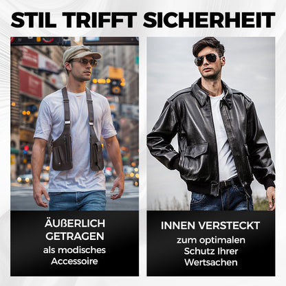 Diebstahlsichere Outdoor-Unterarm-Schultertasche für Herren