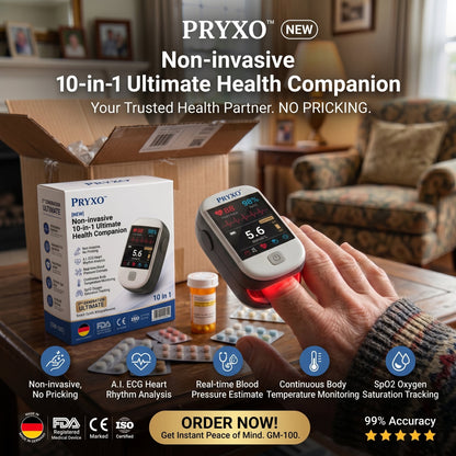 Pryxo™ second generation 10-in-1 smart blood medical instrument