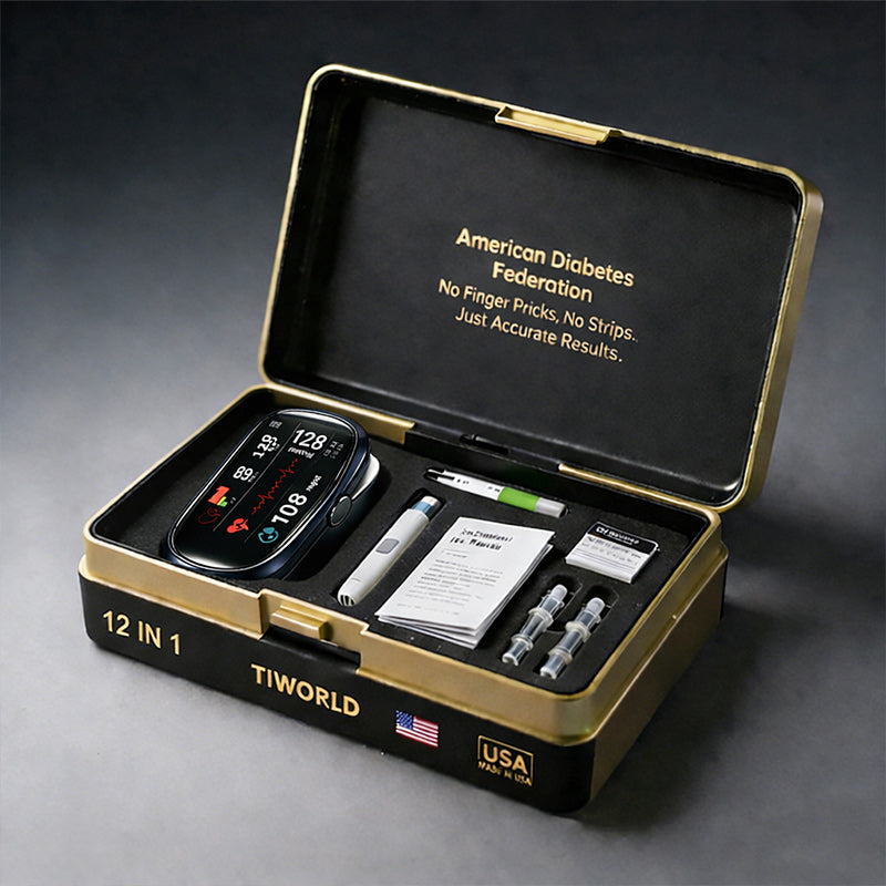 🔥Final 3 Hours : Only Limited Stock Left🏆Aurora Tech™ Non-Invasive Blood Glucose Meter 99.9% Accuracy （Mayo Clinic Recommended）