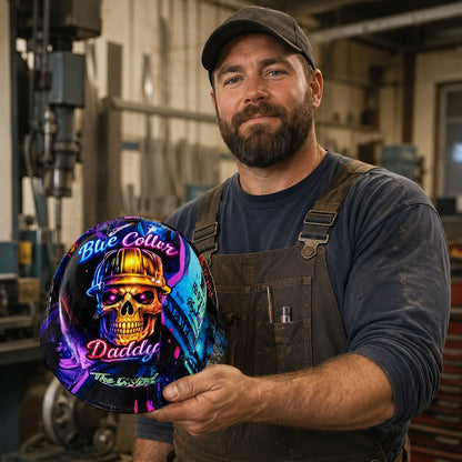 🔥Father‘s Day 50% OFF 👷‍♂️ Blue Collar Daddy Hydro-Dipped Hard Hat