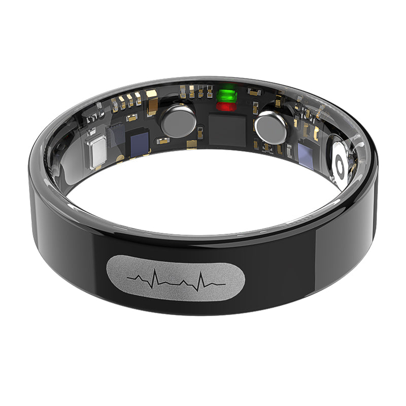 Linerau R08 Blood Glucose ECG/EKG Blood Pressure Monitoring AI Health Analysis Smart Ring