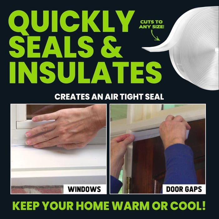 🔥🏆Anti-Draft Adhesive Instant Insulati on Seal Tape