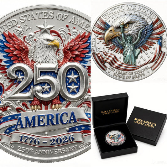 Celebrate 250 Years of American Independence A Patriotic Commemorative Coin for 1776–2026