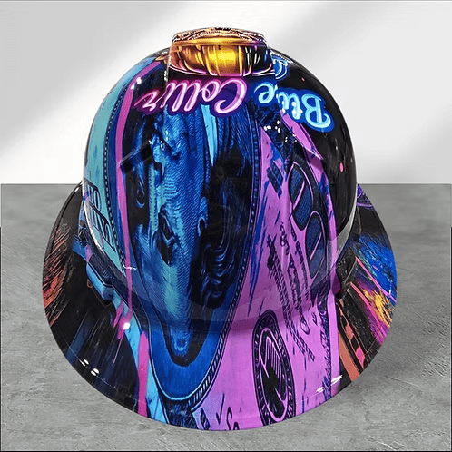 🔥Father‘s Day 50% OFF 👷‍♂️ Blue Collar Daddy Hydro-Dipped Hard Hat
