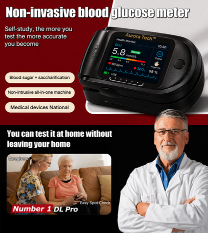 💥Aurora Tech™ Non-Invasive AI Blood Sugar Analyzer | High-Precision 99.9% Accuracy | TGA Certified