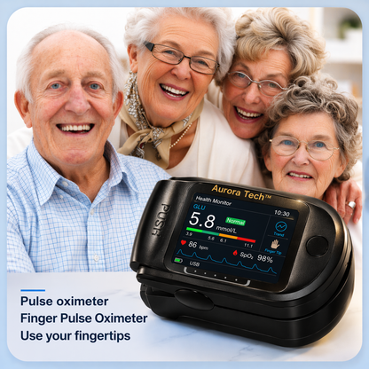💥Aurora Tech™ Non-Invasive AI Blood Sugar Analyzer | High-Precision 99.9% Accuracy | TGA Certified