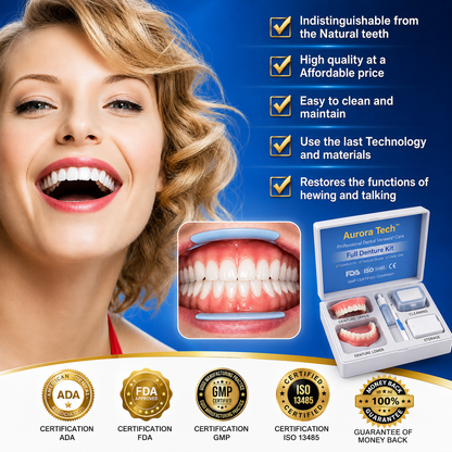 Custom-Fit Instant Smile Dentures – Natural Looking Comfort Fit