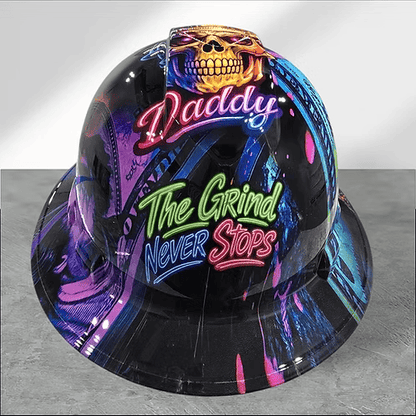 🔥Father‘s Day 50% OFF 👷‍♂️ Blue Collar Daddy Hydro-Dipped Hard Hat