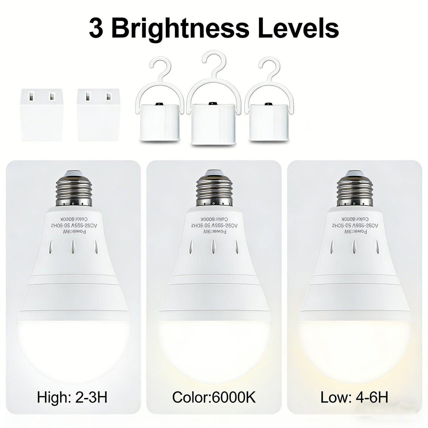 3-Pack / 6-Pack Rechargeable Emergency Light Bulbs 💡