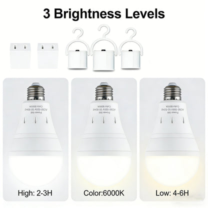 3-Pack / 6-Pack Rechargeable Emergency Light Bulbs 💡